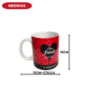 Caneca Porcelana Frase Para Minha Irmã Querida 300ML Love Café Chá Mãe Presente