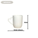 Caneca Porcelana Alça de Coração Love 350ml Dia dos Namorados Café Chá Presente Mãe Pai