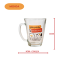 Caneca Tarsila Bichinhos Fofinhos Me Deixam Feliz Café Chá Leite Vidro 200ml Mãe Pai Presente Amigo