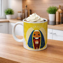 Caneca Cerâmica Nossa Senhora Aparecida Religiosa Presente Mãe Café Leite Santa Católica