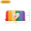 Carteira Looney Tunes Frase O Amor Vem em Todas as Cores Juvenil Menina Passeio