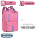 Mochila de Costas Juvenil Feminino Quadrada Notebook Volta as Aulas Escolar Passeio Viagem Clio