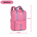 Mochila de Costas Juvenil Feminino Quadrada Notebook Volta as Aulas Escolar Passeio Viagem Clio