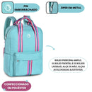 Mochila de Costas Juvenil Feminino Quadrada Notebook Volta as Aulas Escolar Passeio Viagem Clio
