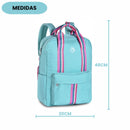 Mochila de Costas Juvenil Feminino Quadrada Notebook Volta as Aulas Escolar Passeio Viagem Clio