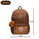 Mochila de Costas Capivara Fofinha Clio Infantil Escolar Meninas Volta As Aulas Passeio Viagem Estudos