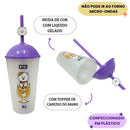 Copo Canudo Bts Bangtan Boys RJ Muda de Cor Oficial Kpop