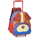Kit Mochila De Carrinho e Lancheira Térmica Cachorro Vermelho Clio Pets Rodinhas Escolar Infantil Volta As Aulas