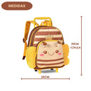 Mochila de Carrinho Abelhinha Borboleta Escolar Rodinha Infantil Menina Passeio Viagem Criança