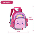 Mochila de Carrinho Abelhinha Borboleta Escolar Rodinha Infantil Menina Passeio Viagem Criança