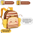 Mochila de Costas Infantil Abelhinha Borboleta Escolar Passeio Criança Viagem Volta as Aulas
