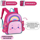 Mochila de Costas Infantil Abelhinha Borboleta Escolar Passeio Criança Viagem Volta as Aulas