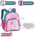 Mochila de Costas Unicórnio Menina Infantil Escolar Volta as Aulas Desenho Passeio Viagem Resistente