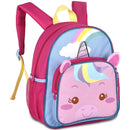 Mochila de Costas Unicórnio Menina Infantil Escolar Volta as Aulas Desenho Passeio Viagem Resistente