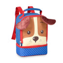 Kit Mochila De Carrinho e Lancheira Térmica Cachorro Vermelho Clio Pets Rodinhas Escolar Infantil Volta As Aulas