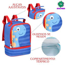 Lancheira Termica Dinossauro Verde Azul Masculino Infantil Clio Megalomania