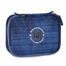 Kit Mochila de Carrinho Mala Bolsa Rebecca Bonbon Jeans Lancheira Térmica Duas Alças Estojo Box Escolar Juvenil Meninas Clio Megalomania