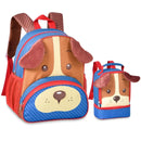 KIt Mochila De Costas Cachorro Vermelho Mala Bolsa Lancheira Térmica Duas Alças Lanchinho Infantil Escolar Mascuino Clio Megalomania