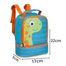 Lancheira Termica Dinossauro Verde Azul Masculino Infantil Clio Megalomania