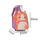 Mochila de Carrinho Rodinha Bolsa Infantil Menina Escolar Volta Aulas Pets Gato Girafa Vaca Clio Megalomania