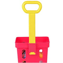 Brinquedo Carrinho de Feira Alça Regulável Infantil Diversão Vermelho Rosa PakiToys Megalomania
