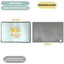 Tapete Capacho Frase que Deus te Abençoe Sempre Antiderrapante Decorativo Personalizado