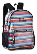 Mochila Now United Juvenil Escolar Transparente Menina - Clio Megalomania
