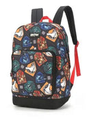 Mochila de Costas Bolsa Escolar Harry Potter com Brasão de Grifinória Sonserina Luffa Luffa Corvinal Hogwarts Warner Bro Megalomania