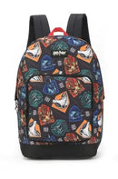 Mochila de Costas Bolsa Escolar Harry Potter com Brasão de Grifinória Sonserina Luffa Luffa Corvinal Hogwarts Warner Bro Megalomania