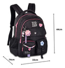 Mochila De Costas Preta Rebecca Bonbon Miçangas Juvenil Escolar Feminina Resistente Durável Confortável