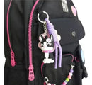 Mochila De Costas Preta Rebecca Bonbon Miçangas Juvenil Escolar Feminina Resistente Durável Confortável
