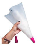 Kit 5 Bico Confeitaria Silicone Bolo Cozinha Festa Decoração Ke Home Megalomania