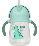 Copo Bebê Infantil Dino Alça Removível Canudo Silicone Buba Megalomania