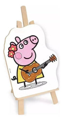 Kit Pintura Peppa Pig Cavalete Infantil Brinquedos Tinta Nig Megalomania