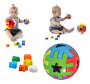 Brinquedo Educativo de Encaixar Bola M Formas Didático Infantil Crianças Kendy Megalomania