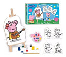 Kit Pintura Peppa Pig Cavalete Infantil Brinquedos Tinta Nig Megalomania