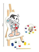 Kit Quadros De Pintura Infantil Turma Da Monica Cavalete Nig Megalomania