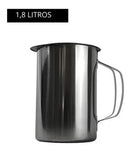 Jarra Inox com Alça para Cozinha Suco Água 1,8L Ke Home Megalomania