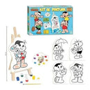 Kit Quadros De Pintura Infantil Turma Da Monica Cavalete Nig Megalomania