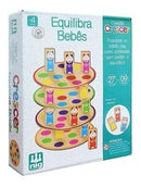 Jogo Didático Infantil Equilibra Bebês Nig Brinquedo Madeira Megalomania