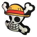Almofada 3D Caveira One Piece Mugiwara Piratas Chapéu Palha - Megalomania
