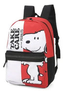 Mochila de Costas Infantil Juvenil Snoopy Peanut Escolar Vermelha - Luxcel Megalomania