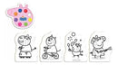 Kit Pintura Peppa Pig Cavalete Infantil Brinquedos Tinta Nig Megalomania