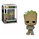 Boneco Funko Pop IAM GROOT GROOT W/GRUNDS 1194 Brinquedo Groot Presente Coleção Colecionável Criança Baby Groot Guardiões da Galáxia Marvel Studios Megalomania