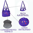 Kit Mochila Costas Rebecca Bonbon Roxo Lancheira Térmica Estojo Box Juvenil Escolar Feminino Chaveiro Clio Megalomania