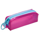 Estojo Simples Escolar PVC Cristal Color Neon Volta as Aulas Unissex Juvenil Ponto Criativo