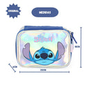 Estojo Box Stitch Holográfico Prata Infantil Escolar Juvenil Original Grande 100 Lápis Volta Aulas Ponto Criativo