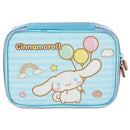 Kit Mochila De Costas e Estojo Box 100 Pens Amigos Da Hello Kitty Cinnamoroll Infantil Escolar Azul