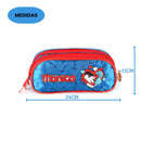 Kit Mochila De Costas e Estojo Duplo Turma Da Mônica Azul Cintilante Infantil Escolar Volta As Aulas Estudos Espaçosa