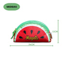 Kit Mochila De Costas e Estojo Duplo Turma Da Mônica Magali Formato Melancia Infantil Escolar Menina